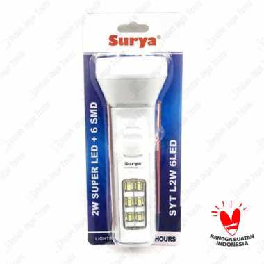 Surya SYT L2W 6LED Senter Lampu Emergency Lamp 2W Super LED 6 SMD