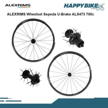 ALEXRIM Wheelset ALX473 Sepeda Road Bike U-brake 700c