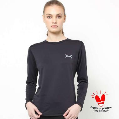 FLEX Zone Baselayer Baju Olahraga Lengan Panjang Wanita - Black [FPS-509] XS Hitam