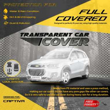 Body Cover Sarung Mobil Plastik CHEVROLET CAPTIVA Tebal Anti Air WATERPROOF