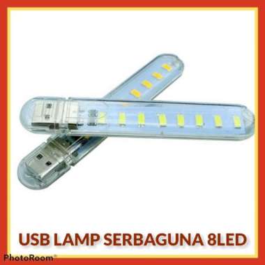 Lampu Usb Led Lampu belajar Lampu Baca Meja 8 Led SMD 5730 Cool White