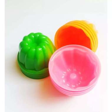 Cetakan Plastik Kue Talam / Putu Ayu Bulat 1 pak isi 1 Lusin random