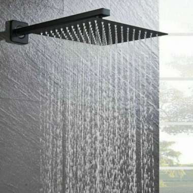 WALL SHOWER HITAM 10 INCH / SHOWER TANAM MODEL HUJAN BLACK MODEL TOTO TERBAIK Multicolor
