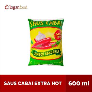 LOMBOK GANDARIA Saus Cabai Extra Hot Refill [600mL]