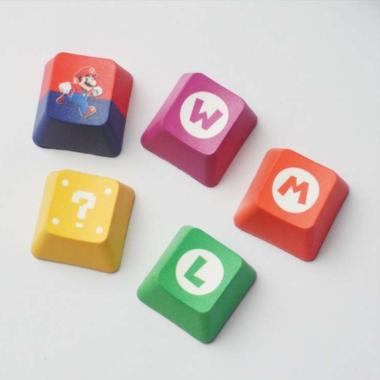 Keycaps Mario PBT Dye Sub for Mechanical Keyboard
