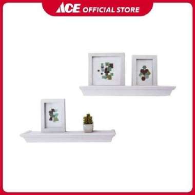 ACE - Krishome Set 5 Pcs Bingkai Foto Dan Rak Dinding - Putih
