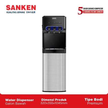 Sanken HWD-C533IC Dispenser Galon Bawah Bottom Loading
