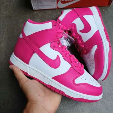 Nike Dunk High Pink Prime (W) || hoops pack triple pink white