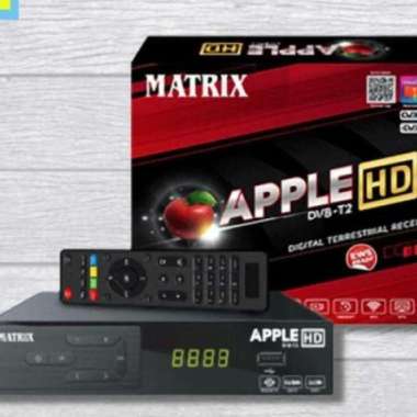 SET TOP BOX MATRIX APPLE MERAH DVB T2 /STB HD TV DIGITAL MATRIX DVBT2 STB+DONGLE WIFI
