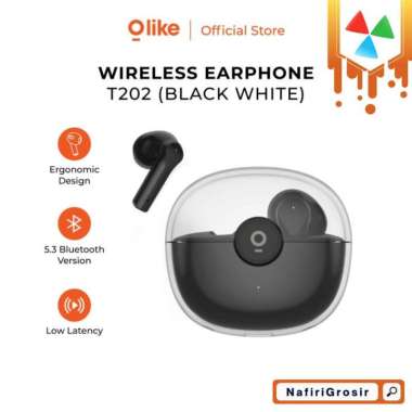 EARPHONE WIRELESS OLIKE T202 JELLY PODS BLUETOOTH MULTI LAYER CASE