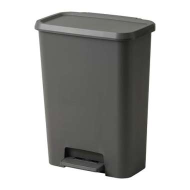 Tempat Sampah Berpedal Besar Ukuran 62X48X30cm (50L)_Abu Tua
