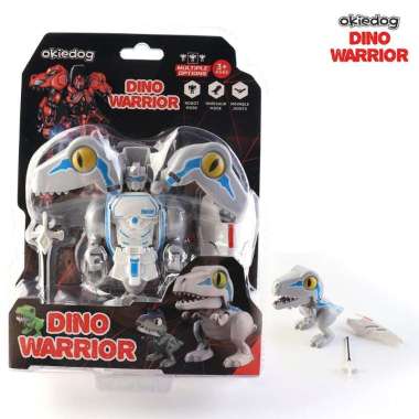 Okiedog Dino warrior (raptor) - Mainan Robot Dino anak