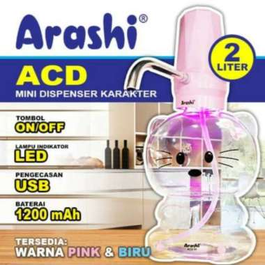 Unik Dispenser Karakter Arashi. Galon Mini Biru