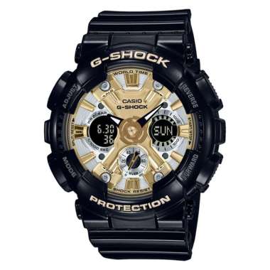 JAM TANGAN CASIO ORIGINAL - CASIO G-SHOCK GMA-S120GB-1ADR - JAM TANGAN CEWEK JAM CEWEK RO - GSHOCK G