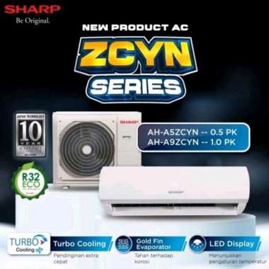 AC SHARP 1PK TIPE A9ZCYN - AC 1PK SHARP A9ZCYN - AIR CONDITIONER SHARP - AC MURAH - AC 1 PK MURAH -