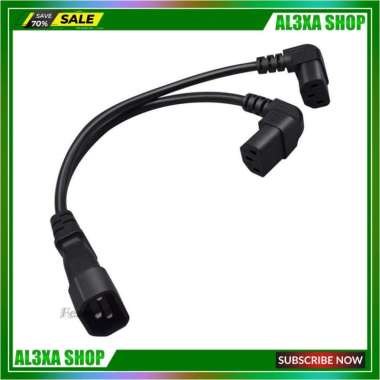 Iec320-C14 Kabel Power Male Ke 2X Iec320-C13 Female