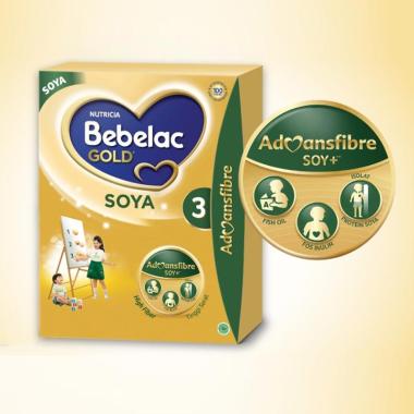 Promo Harga Bebelac 3 Gold Soya Susu Pertumbuhan Vanila 700 gr - Blibli