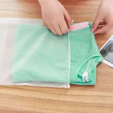 40X50 (XXL) zipper storage Bag POLOS kantong zipper baju Kosmetik bag