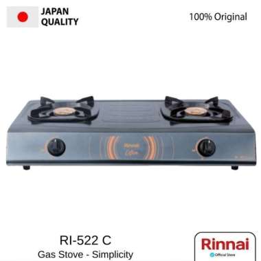 RINNAI RI-522C Kompor Gas 2 Tungku Ceflon Simplicity Series