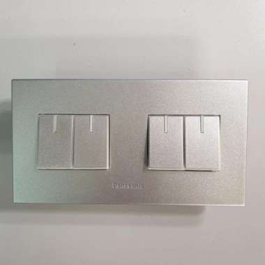 Saklar Engkel Hotel + Engkel + Seri Panasonic Silver