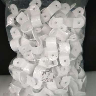 Klem Pipa Listrik 20mm Boss / Legrand (Harga Satuan) Putih