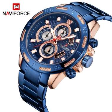 NAVIFORCE Jam Tangan Analog Pria NF-9165M Stainles Steel BRG5