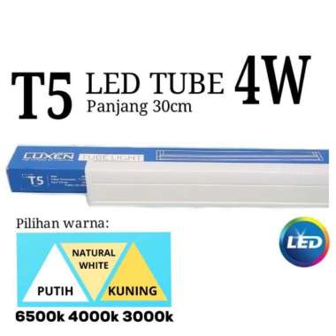 LAMPU T5 LED 4W 4 W WATT LUXEN 30 CM Biru