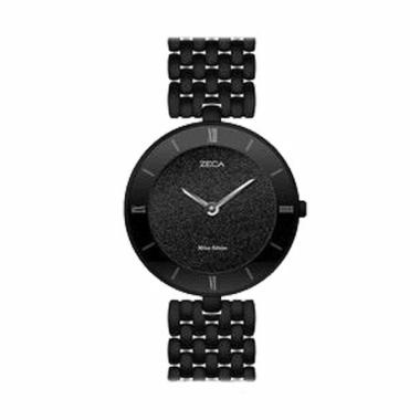 Zeca 1002L Jam Tangan Wanita - Silver Black BLACK