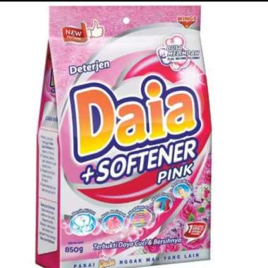 Promo Harga Daia Deterjen Bubuk + Softener Pink 850 gr - Blibli