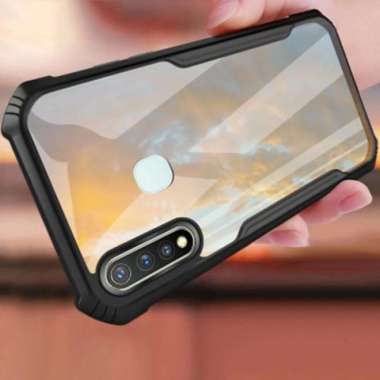 Promo Case Transparan Vivo Y12 / Y15 / Y17 Softcase Clear Back Cover Vivo Y15 Hitam