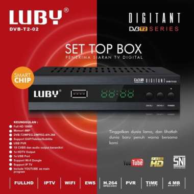 Set Top Box DVB T2-01 STB Digital Luby ukuran STB Luby 02