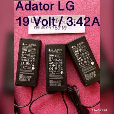Adaptor LCD LED TV Monitor LG 19V 3.42A ORIGINAL - Adaptor LG 19 Volt