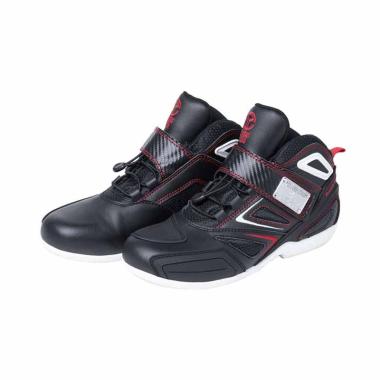 Yellow Corn YS-001 Riding Shoes Sepatu Boot 41 BLACK RED