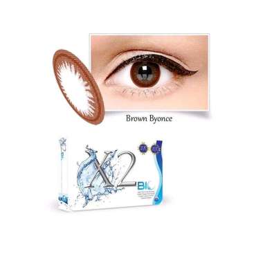 Softlens X2 Bio by Exoticon Normal Brown Byonce