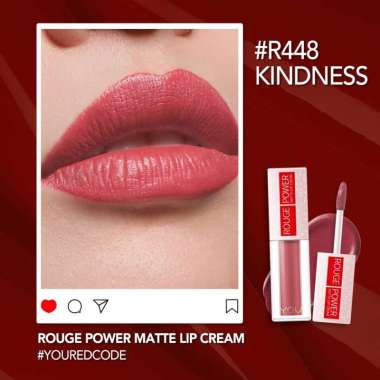 YOU Rouge Power Matte Lip Cream Lipstik R448