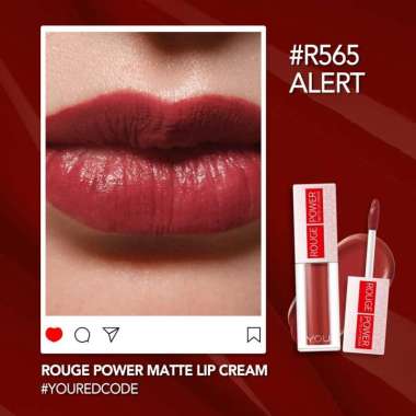 YOU Rouge Power Matte Lip Cream Lipstik R565