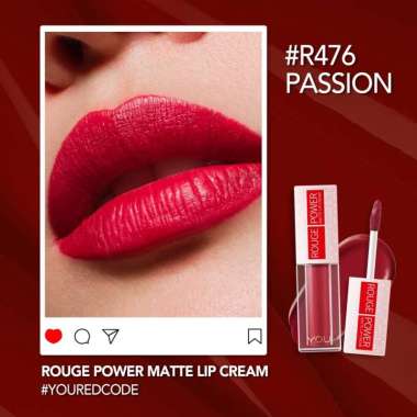 YOU Rouge Power Matte Lip Cream Lipstik R476
