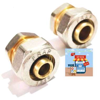 END CAP END DOP FRAP SAMBUNGAN PIPA AIR PANAS KUNINGAN BRASS SOLID 1/2 inch