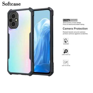Promo Case Transparan Oppo Reno 8z / Reno 7z 5G Softcase Clear Back Cover Oppo Reno 7z 5G Hitam
