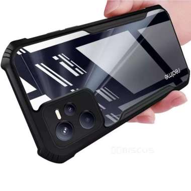 Promo Case Transparan Realme C35 / Narzo 50a Prime Softcase Clear Back Cover Realme C35 Hitam