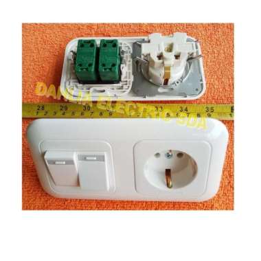 STOP KONTAK ARDE + SAKLAR SERI ( DOUBLE ) PANASONIC