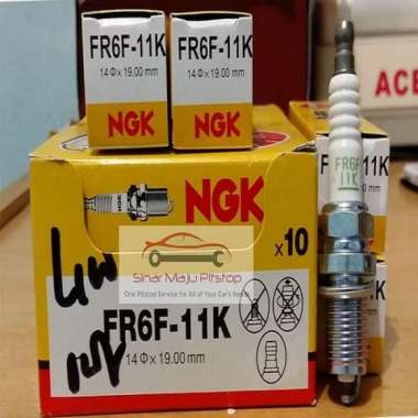 Busi Mobil NGK JAPAN FR6F-11K - HONDA FREED & HONDA MOBILIO & HONDA MOBILIO RS yellow wood