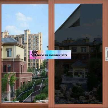 Kaca film hitam/sticker kaca riben/kaca film rumah/kaca film jendela warna R 60%