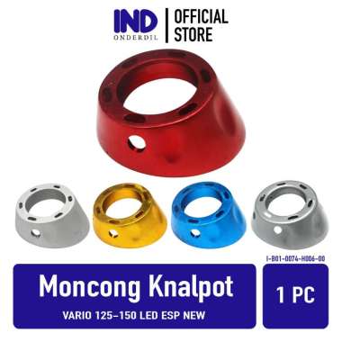 Tutup-Cover Ujung-Moncong-End Knalpot-Kenalpot-Cup-End Vario 125-150 LED eSP New-PCX Babet-Besi Univ