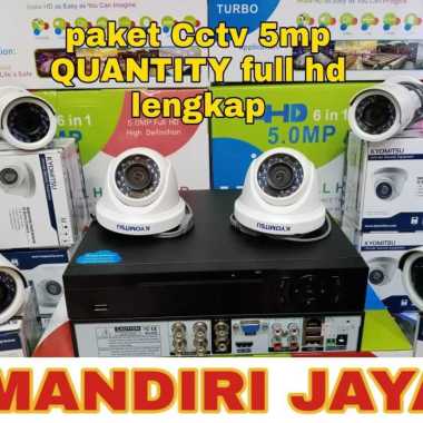 PAKET CCTV KYOMITSU 5MP 8 CHANNEL 6CAMERA LENGKAP 500gb