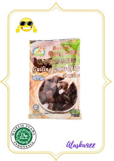 HAPPY GRASS SERBUK CINCAU PUDING - GUILING GRASS JELLY POWDER
