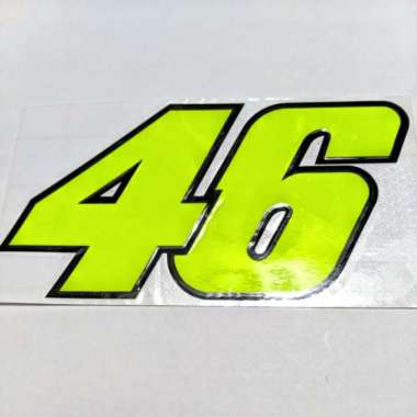 STIKER NOMOR START STICKER CUTTING VISOR BATOK LAMPU MOTOR HELM custom 18cm