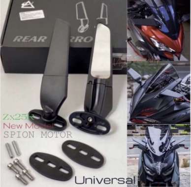 Spion Winglet Stealh Spion Motor Winglet Universal Ninja Cbr R15 R25 ukuran WINGLET JUMBO