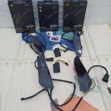 sein led running virtu vespa sprint primavera warna Red Front&Rear