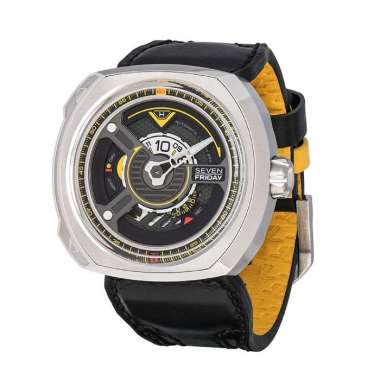 Sevenfriday Jam Tangan Pria [SF - W1/01] Black Orange - Right